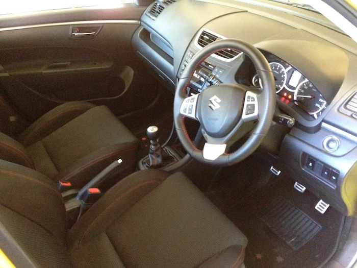 2012 Suzuki Swift Sport Fz Yellow 1367 Interior Front